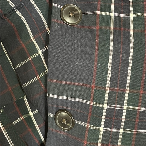 Navy Plaid Aritzia Sunday Best Pilot Blazer - Picture 6 of 6